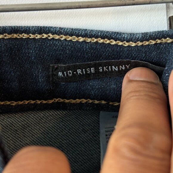 BANANA Republic Women's Premium Denim Mid-Rise Skinny Jeans Size 28 - Picture 7 of 11